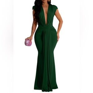 Elegant Green Evening Gown